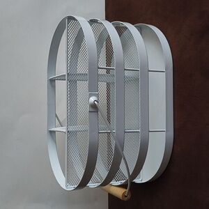 White Metal Mesh Organizer